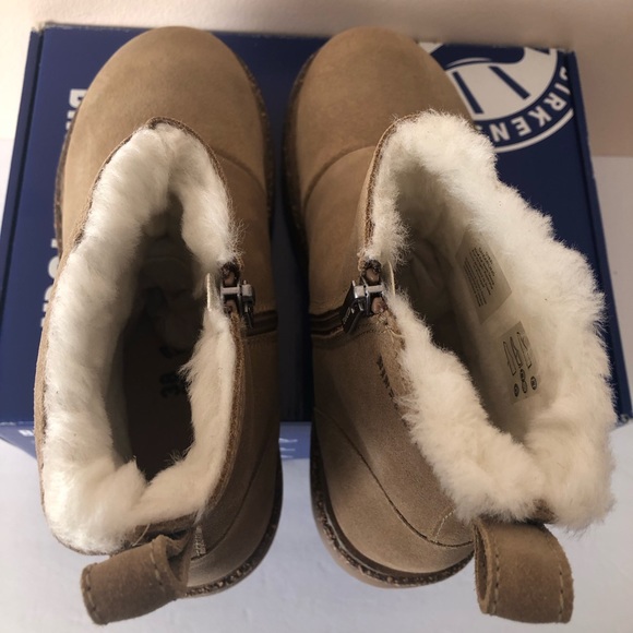 Birkenstock Melrose Genuine Shearling Suede Leather Boot. Size: 7, 38 - Picture 2 of 11